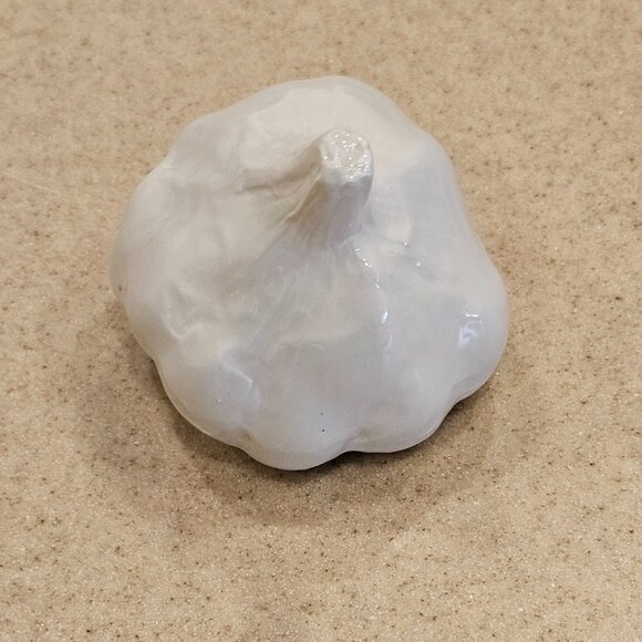 VINTAGE HANDPAINTED CERAMIC GARLIC MAJOLICA DECOR DISPLAY ART VIETRI ITALY - Picture 4 of 6